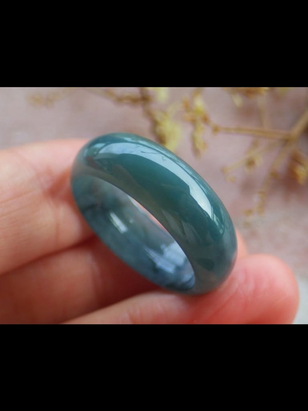 Certificate Jadeite Jewelry Jade luck Green Ring Size 9.5